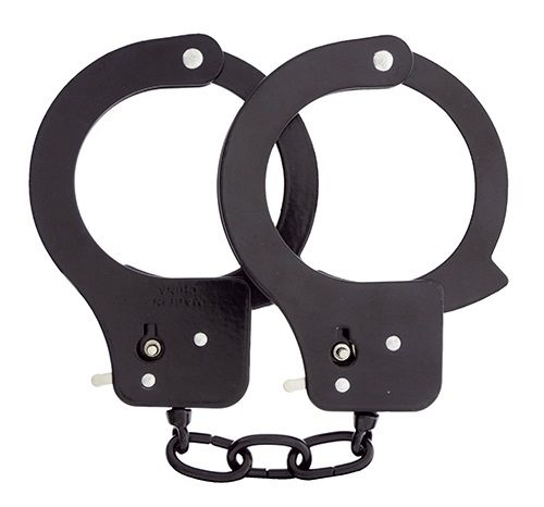 Чёрные наручники из листового металла BONDX METAL CUFFS BLACK - Dream Toys - купить с доставкой в Салавате