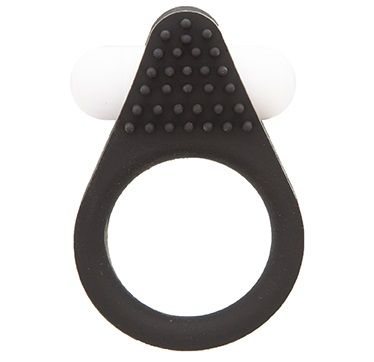 Чёрное эрекционное кольцо LIT-UP SILICONE STIMU RING 1 BLACK - Dream Toys - в Салавате купить с доставкой