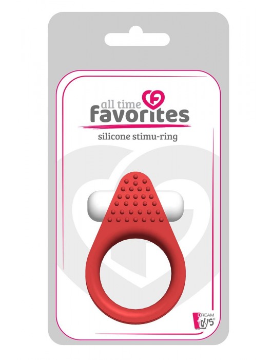 Красное эрекционное кольцо LIT-UP SILICONE STIMU RING 1 RED - Dream Toys - в Салавате купить с доставкой