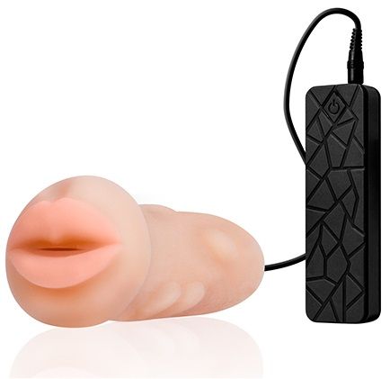 Мастурбатор-ротик с вибрацией REALSTUFF VIBRATING MASTURBATOR MOUTH - Dream Toys - в Салавате купить с доставкой