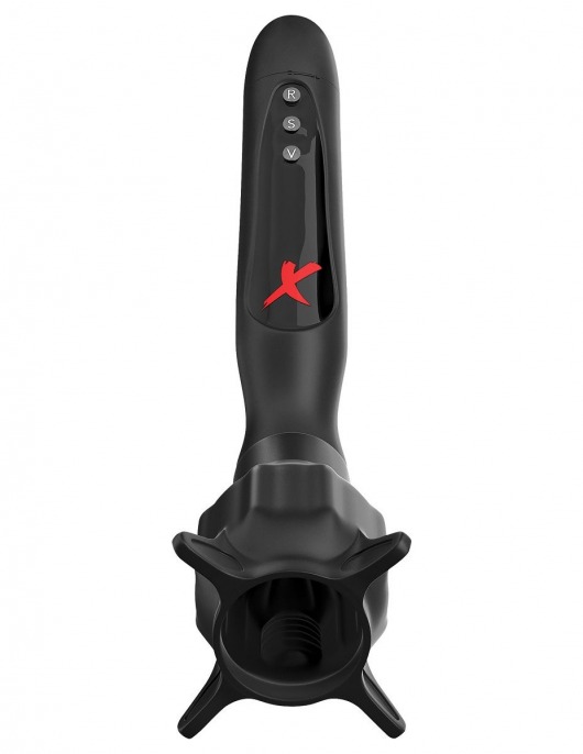 Чёрный вибростимулятор для головки члена с эффектом всасывания Vibrating Roto-Sucker - Pipedream - в Салавате купить с доставкой