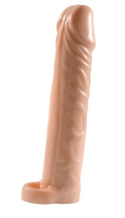 Телесная насадка-удлинитель Extension sleeve с подхватом - 17 см. - Sitabella - в Салавате купить с доставкой