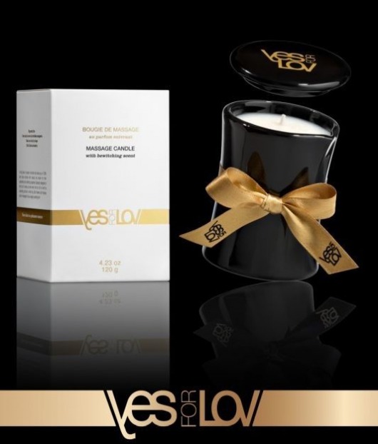 Массажная аромасвеча BEWITCHING MASSAGE CANDLE - 120 мл. - YESforLOV - купить с доставкой в Салавате