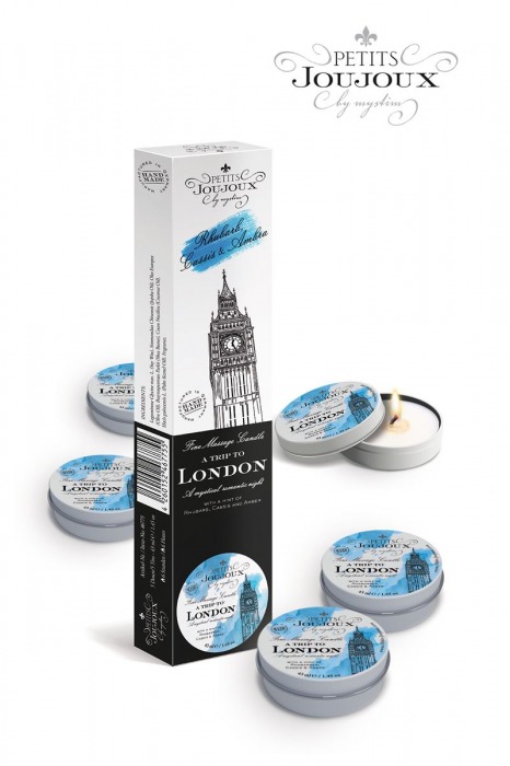 Набор из 5 свечей Petits Joujoux London с ароматом ревеня, амбры и чёрной смородины - MyStim - купить с доставкой в Салавате