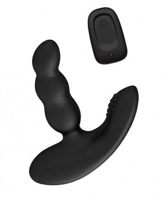 Черный силиконовый стимулятор простаты Levett Nitoc с пультом ДУ - Levett - в Салавате купить с доставкой