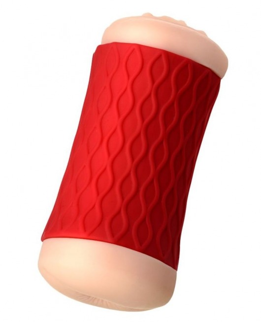 Двухсторонний мастурбатор JOS  NADIN в красном цилиндре - JOS - в Салавате купить с доставкой