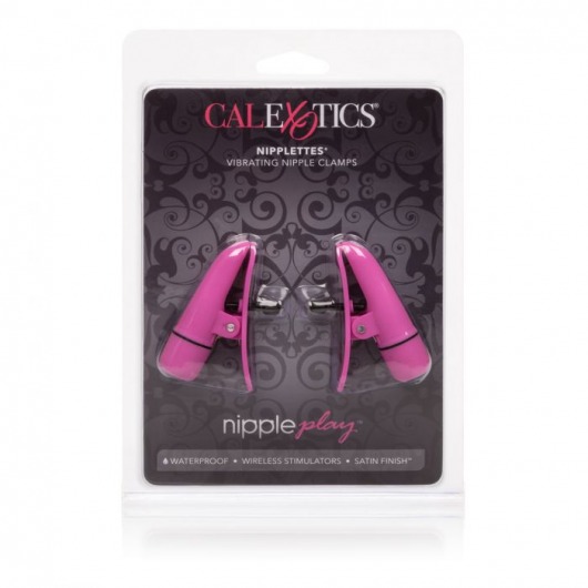 Розовые зажимы на соски с вибрацией Nipple Play Nipplettes - California Exotic Novelties - купить с доставкой в Салавате