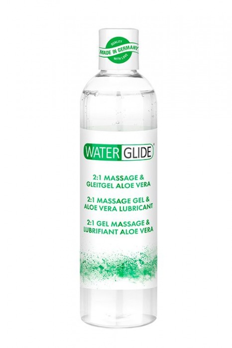 Гель-смазка 2-в-1 MASSAGE   LUBRICANT ALOE VERA - 300 мл. - Waterglide - купить с доставкой в Салавате