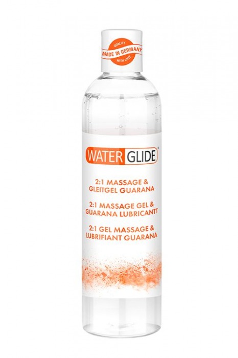 Гель-смазка 2-в-1 MASSAGE   LUBRICANT GUARANA - 300 мл. - Waterglide - купить с доставкой в Салавате