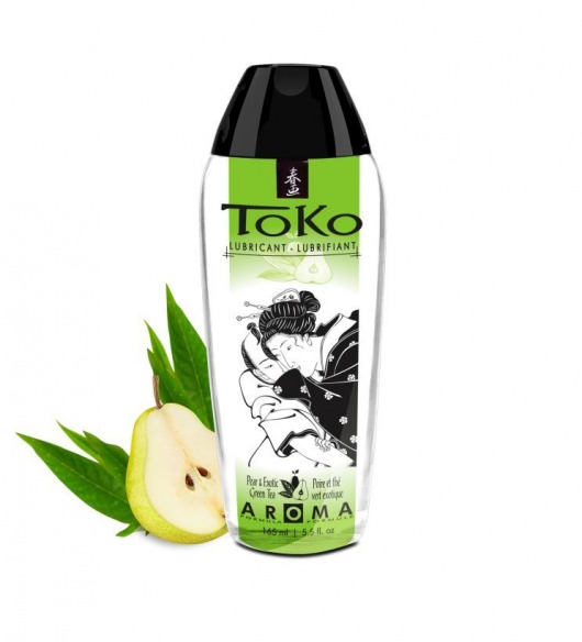 Интимный гель TOKO Pear   Exotic Green Tea с ароматом груши и зеленого чая - 165 мл. - Shunga - купить с доставкой в Салавате