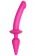 Ярко-розовый двусторонний фаллоимитатор Switch Plug-In Semi-Realistic Size L - Strap-on-me купить с доставкой в интернет-магазине Orgasmix в Салавате Ярко-розовый двусторонний фаллоимитатор Switch Plug-In Semi-Realistic Size L - Strap-on-me