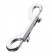 Серебристый двухсторонний карабин TOYFA Metal - ToyFa - купить с доставкой в Салавате